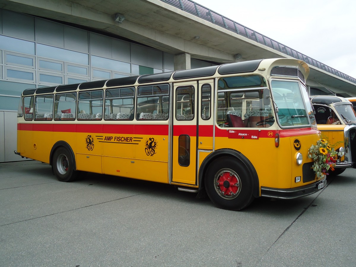 (130'043) - Fischer, Basel - Nr. 21/BS 2661 - FBW/Gangloff (ex B�tra, Birr Nr. 21; ex P 24'160) am 18. September 2010 in Breil, Milit�ranlage