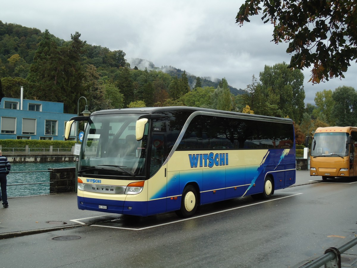 (130'106) - Witschi, Langenthal - BE 29'010 - Setra am 25. September 2010 bei der Schiffl�ndte Thun