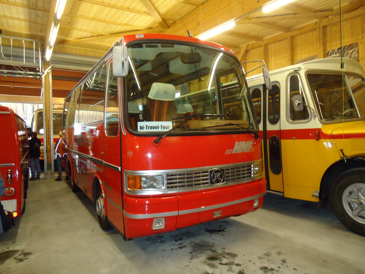 (130'793) - Biegger, Uster - Nr. 31 - Setra (ex AFA Adelboden Nr. 31; ex AFA Adelboden Nr. 10; ex Fr�hlich, Z�rich) am 24. Oktober 2010 in Ziegelbr�cke, Museum