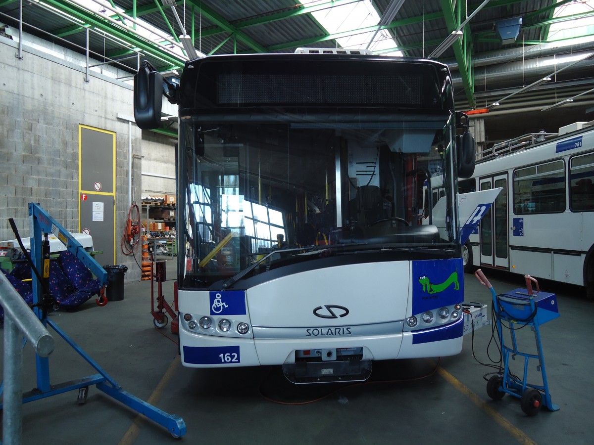 (130'921) - TL Lausanne - Nr. 162/VD 453'654 - Solaris am 13. November 2010 in Lausanne, D�p�t Pr�laz