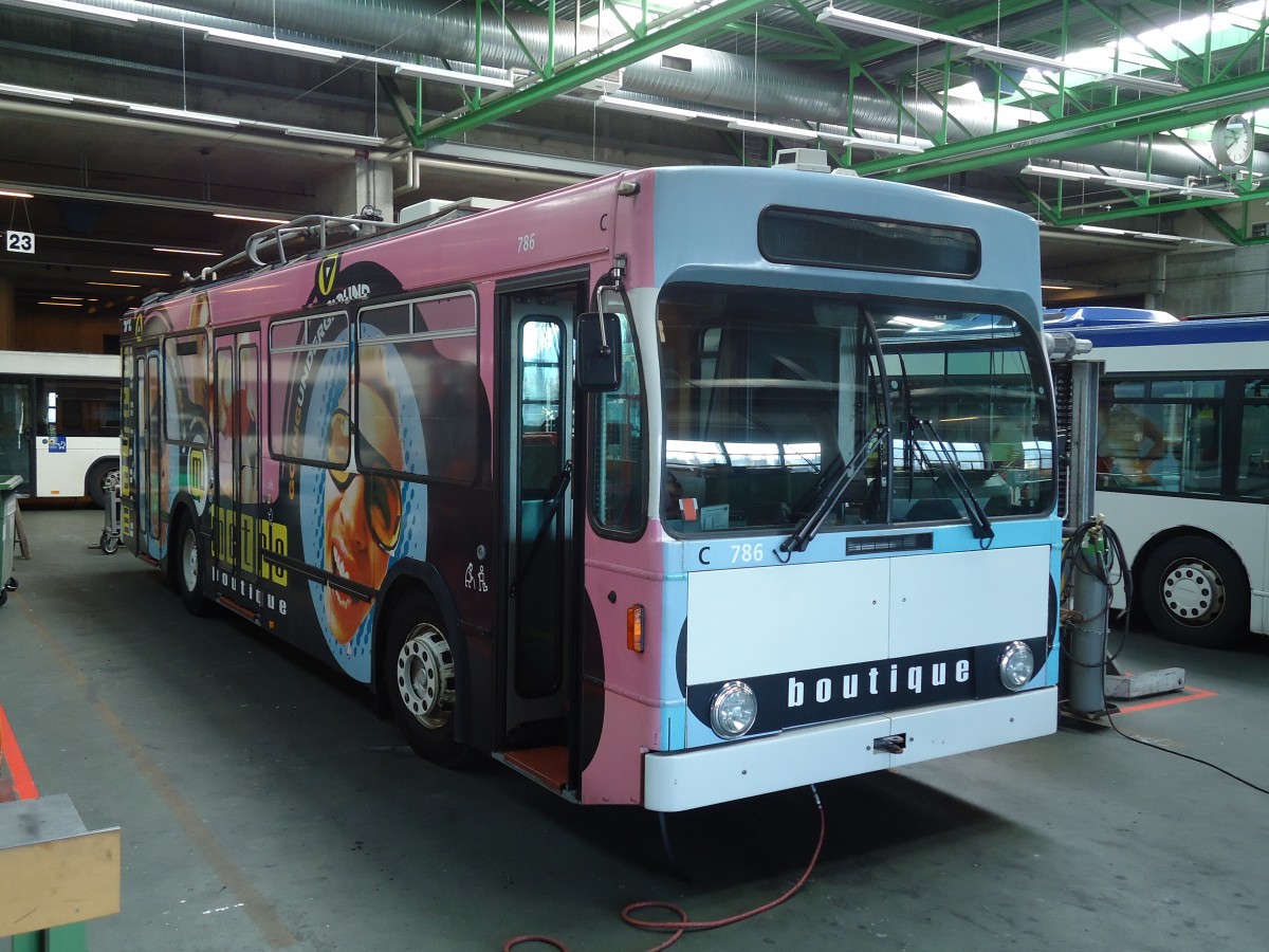 (130'933) - TL Lausanne - Nr. 786 - NAW/Lauber Trolleybus am 13. November 2010 in Lausanne, D�p�t Pr�laz
