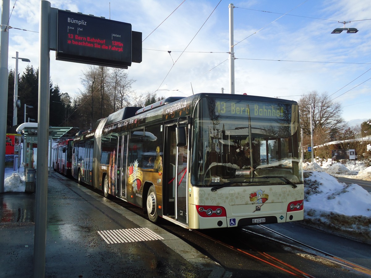 (131'310) - Bernmobil, Bern - Nr. 809/BE 612'809 - Volvo am 7. Dezember 2010 in Bern, B�mpliz
