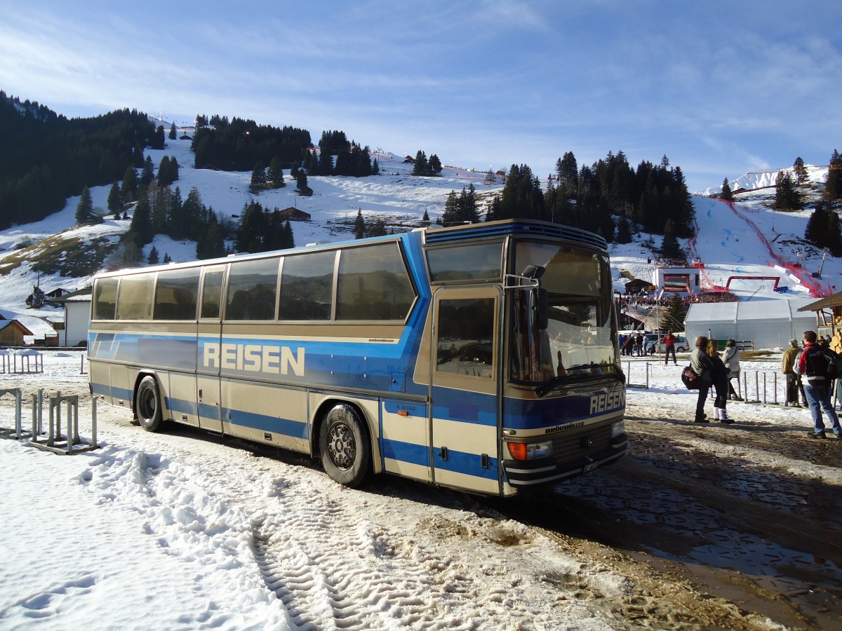 (132'162) - Kander-Reisen, Frutigen - Nr. 3/BE 66'132 - Dr�gm�ller (ex Tritten, Zweisimmen; ex Fl�ck, Brienz am 8. Januar 2011 in Adelboden, Weltcup