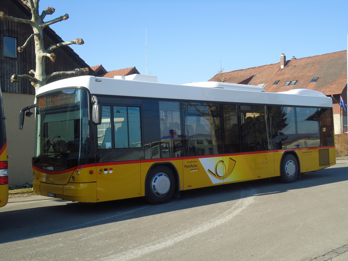 (132'445) - Steiner, Messen - SO 157'253 - Scania/Hess am 24. Januar 2011 beim Bahnhof Lohn-L�terkofen