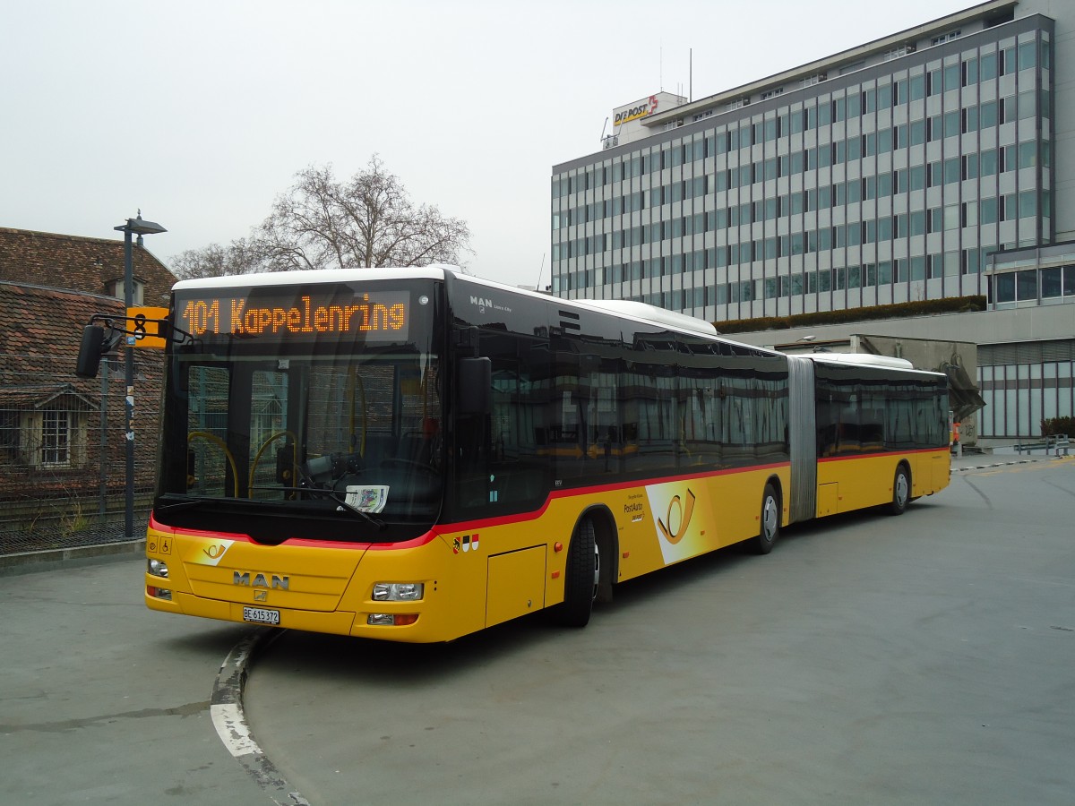 (132'679) - PostAuto Bern - Nr. 667/BE 615'372 - MAN am 7. M�rz 2011 in Bern, Postautostation