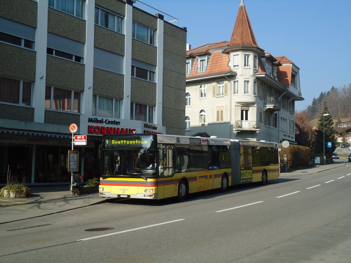 (132'734) - STI Thun - Nr. 106/BE 577'106 - MAN am 7. M�rz 2011 in Thun, Berntor