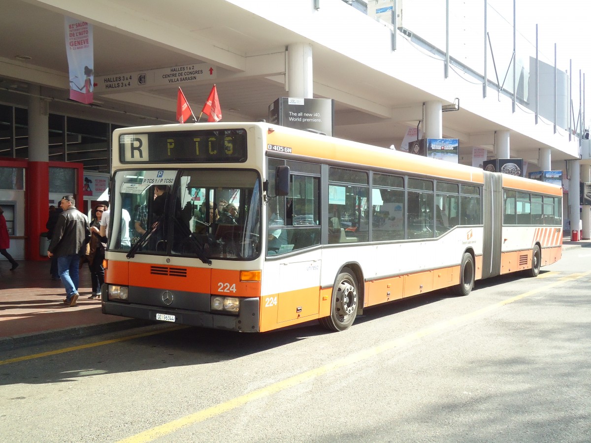 (132'828) - TPG Gen�ve - Nr. 224/GE 96'344 - Mercedes am 10. M�rz 2011 in Gen�ve, Palexpo