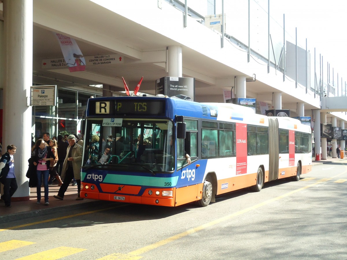 (132'832) - TPG Gen�ve - Nr. 350/GE 96'174 - Volvo am 10. M�rz 2011 in Gen�ve, Palexpo