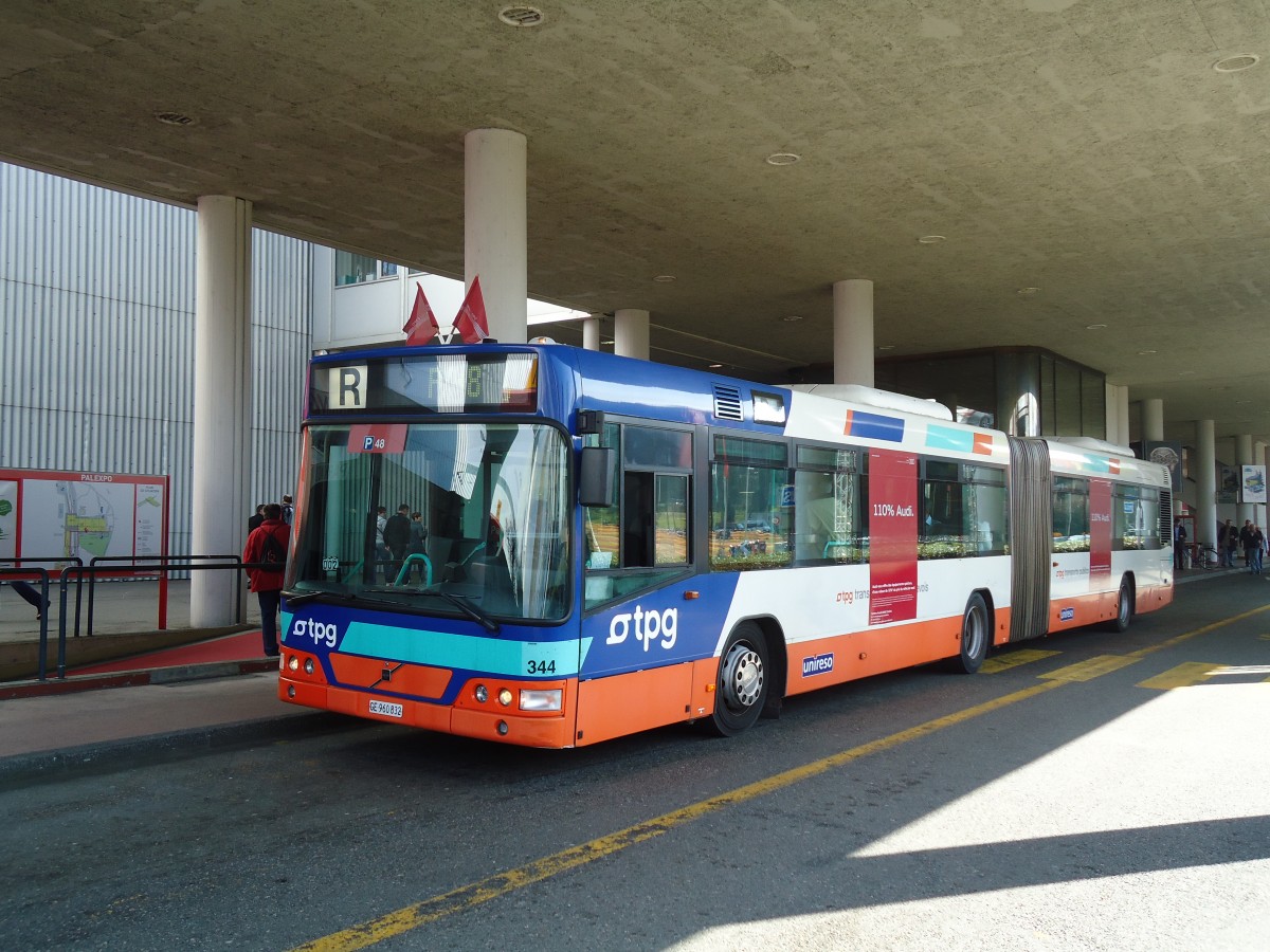 (132'833) - TPG Gen�ve - Nr. 344/GE 960'832 - Volvo am 10. M�rz 2011 in Gen�ve, Palexpo