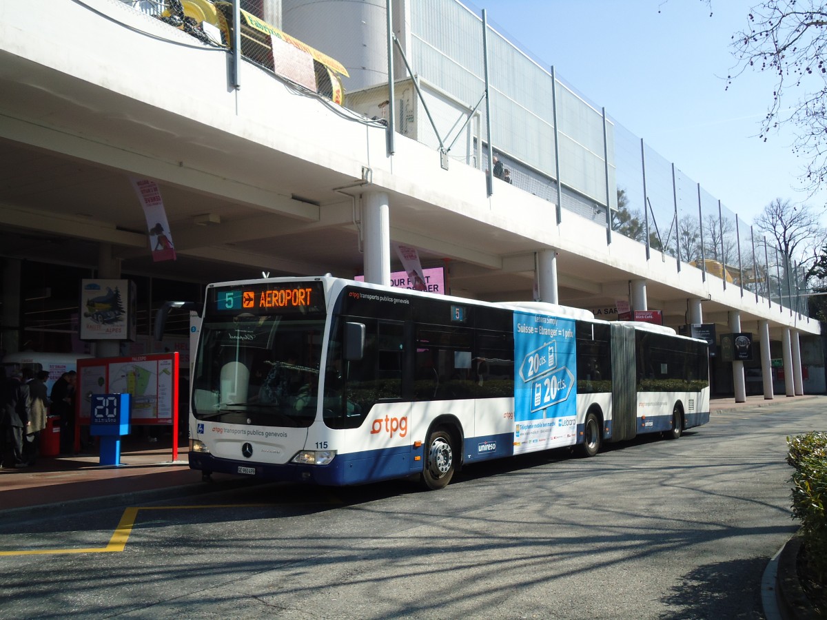 (132'838) - TPG Gen�ve - Nr. 115/GE 960'499 - Mercedes am 10. M�rz 2011 in Gen�ve, Palexpo