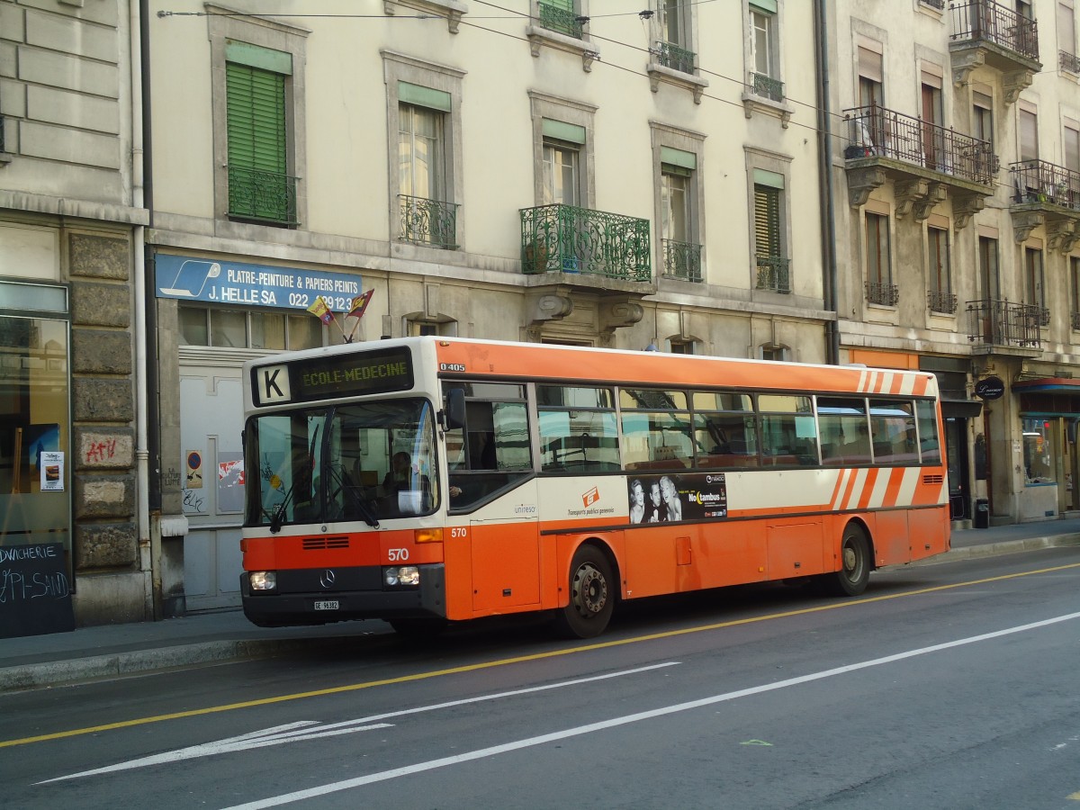 (132'869) - TPG Gen�ve - Nr. 570/GE 96'382 - Mercedes am 10. M�rz 2011 in Gen�ve, Jonction