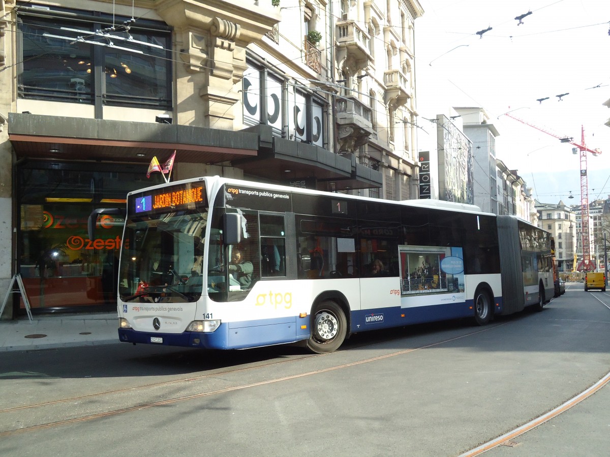 (132'918) - TPG Gen�ve - Nr. 141/GE 960'525 - Mercedes am 10. M�rz 2011 in Gen�ve, Coutance