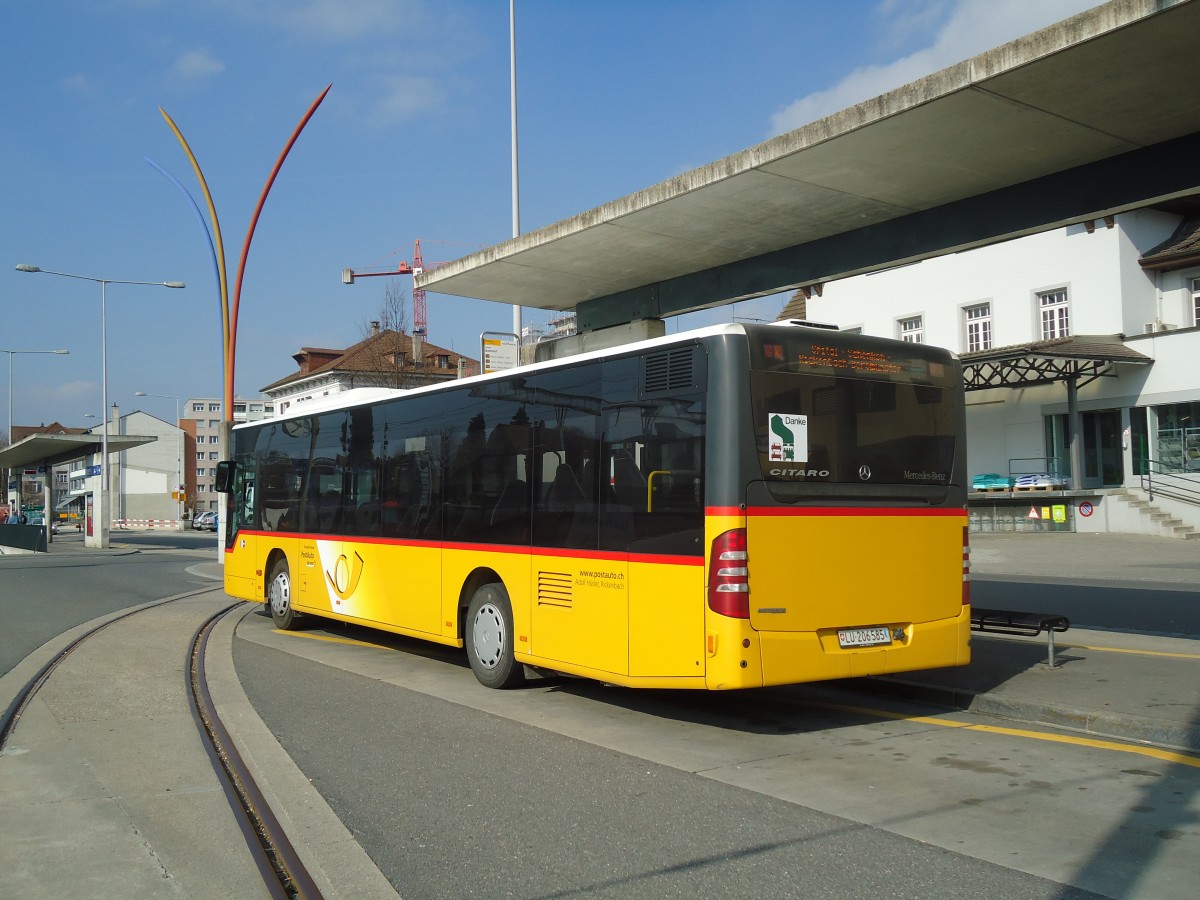 (133'052) - H�sler, Rickenbach - LU 206'585 - Mercedes am 11. M�rz 2011 beim Bahnhof Sursee