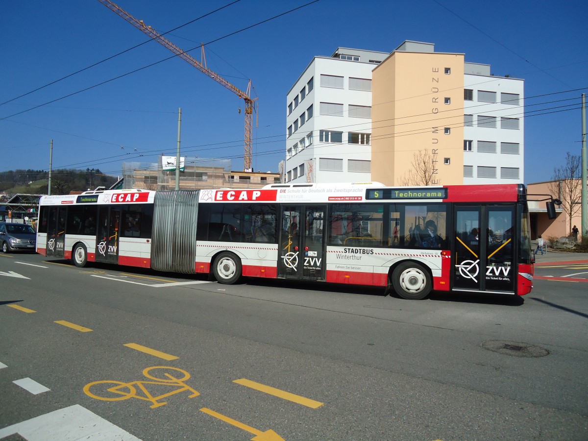 (133'135) - SW Winterthur - Nr. 343/ZH 745'343 - Solaris am 20. M�rz 2011 in Winterthur, Eishalle