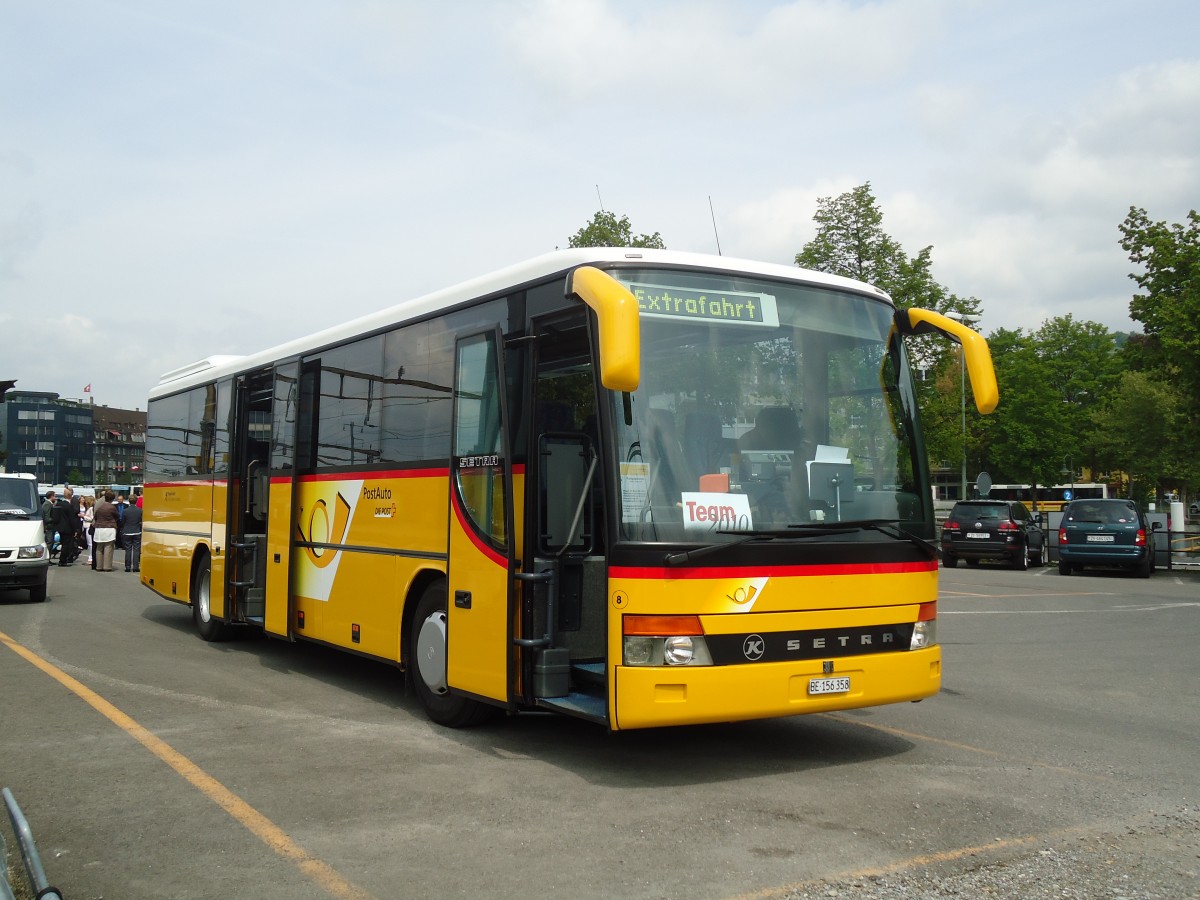 (133'493) - Fl�ck, Brienz - Nr. 8/BE 156'358 - Setra am 29. April 2011 in Thun, CarTerminal