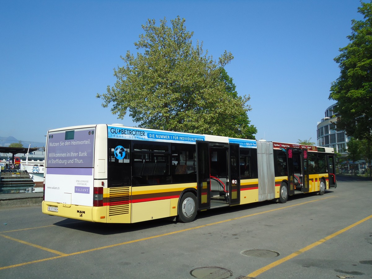 (133'494) - STI Thun - Nr. 90/BE 572'090 - MAN am 30. April 2011 bei der Schiffl�ndte Thun