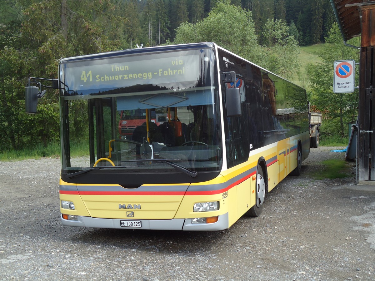 (133'857) - STI Thun - Nr. 125/BE 700'125 - MAN am 28. Mai 2011 in Innereriz, S�ge