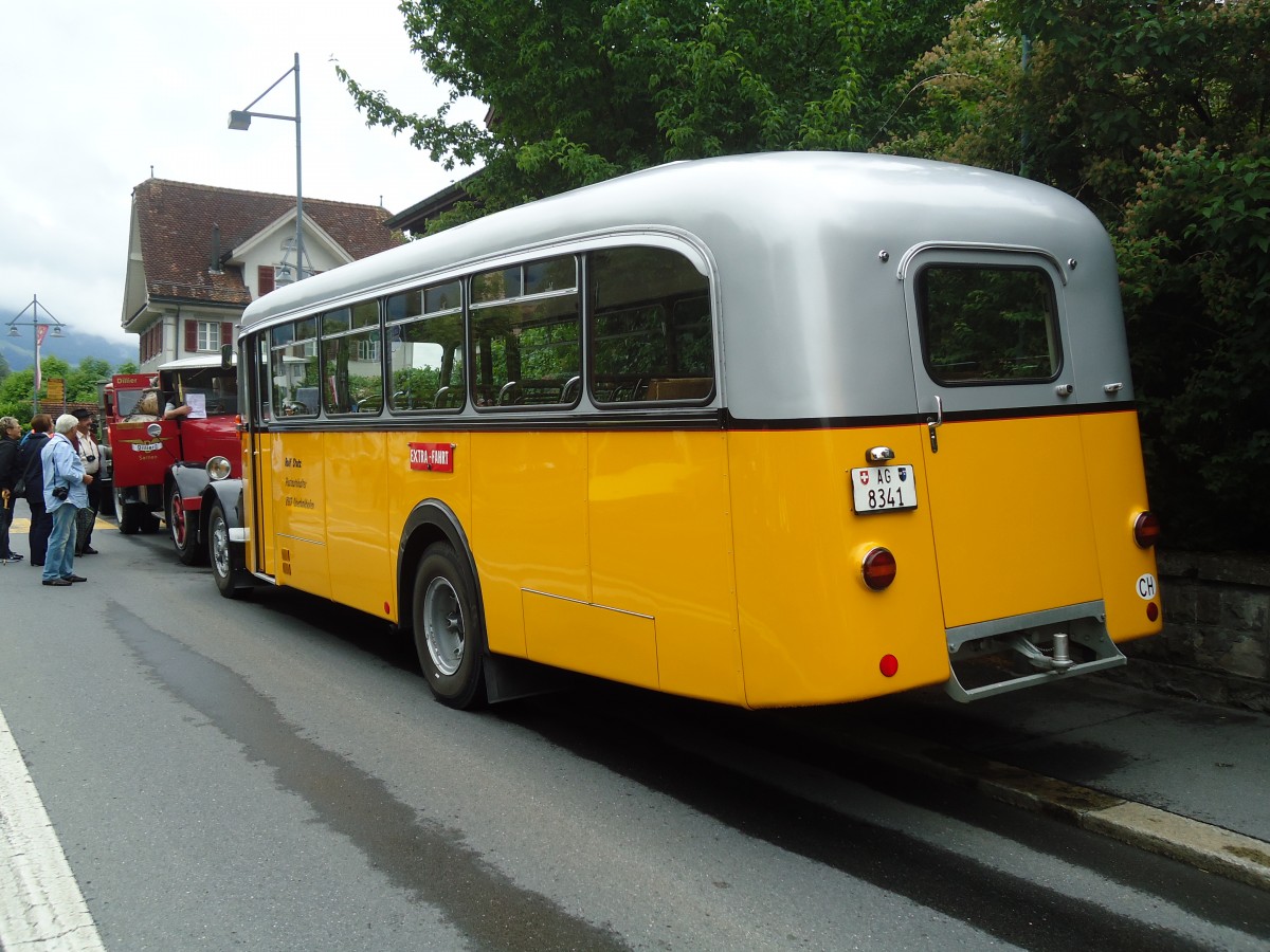 (134'035) - Stutz, Oberlunkhofen - AG 8341 - Saurer/T�scher (ex Dubs, Stallikon) am 11. Juni 2011 in Sarnen, OiO
