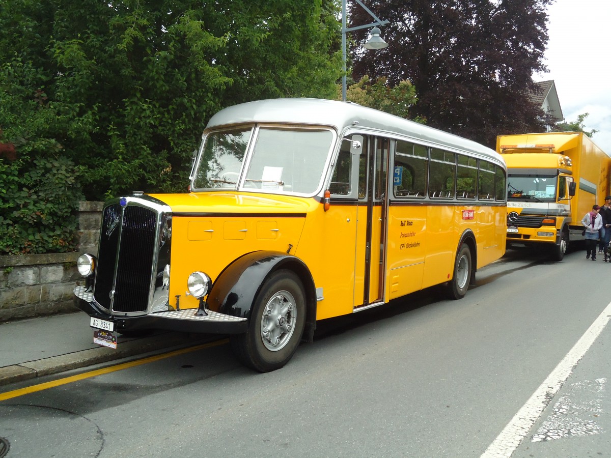 (134'126) - Stutz, Oberlunkhofen - AG 8341 - Saurer/T�scher (ex Dubs, Stallikon) am 11. Juni 2011 in Sarnen, OiO