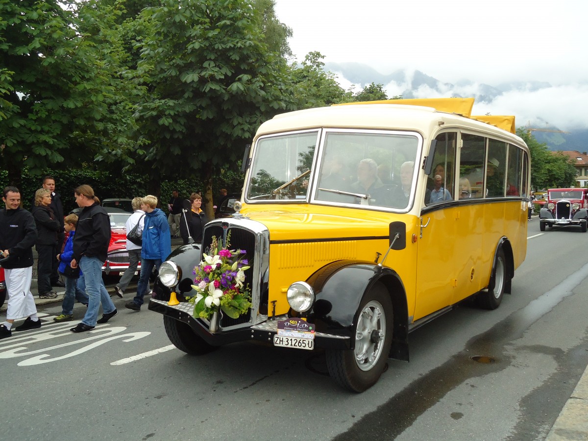 (134'136) - Moser, Sch�nenberg - ZH 31'265 U - Berna/Hess (ex Barenco, Faido) am 11. Juni 2011 in Sarnen, OiO