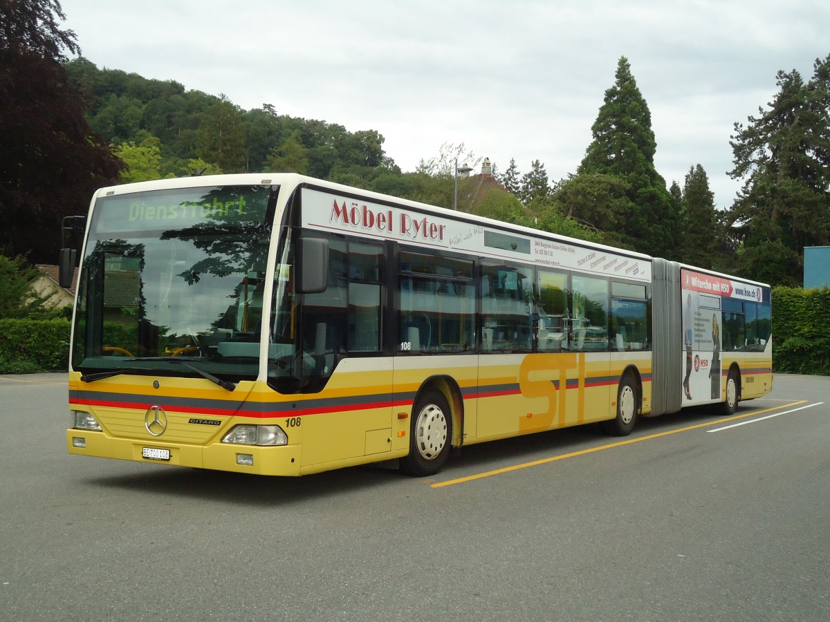 (134'175) - STI Thun - Nr. 108/BE 700'108 - Mercedes am 11. Juni 2011 bei der Schiffl�ndte Thun