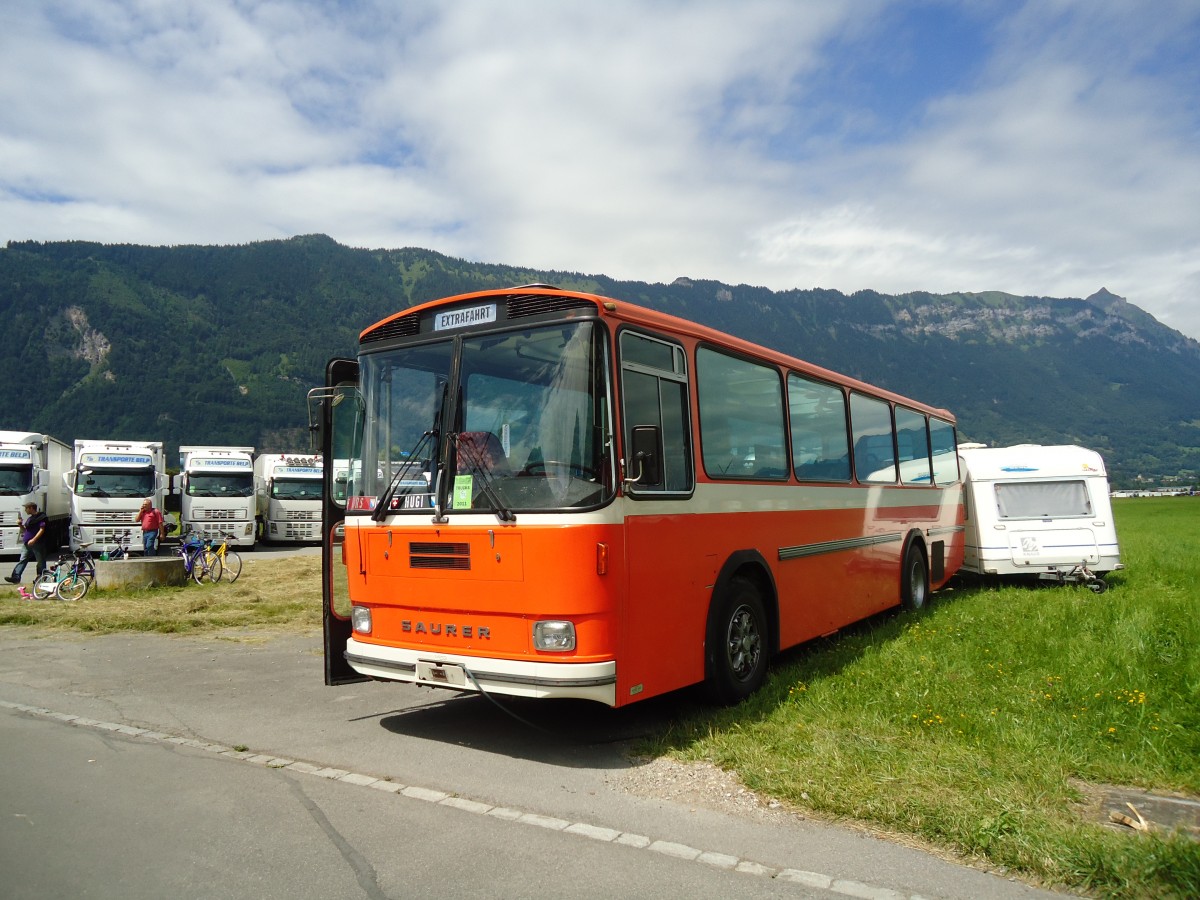 (134'412) - Manogld, Oberengstringen - ZH 368'719 - Saurer/Hess (ex RhV Altst�tten Nr. 45) am 25. Juni 2011 in Interlaken, Flugplatz