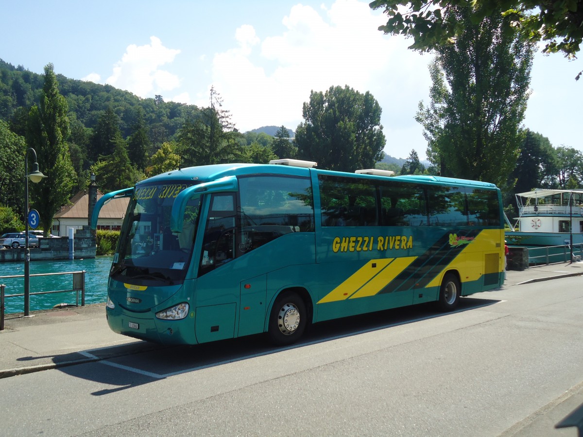 (134'567) - Ghezzi, Rivera - Nr. 6/TI 23'662 - Scania/Irizar am 28. Juni 2011 bei der Schiffl�ndte Thun