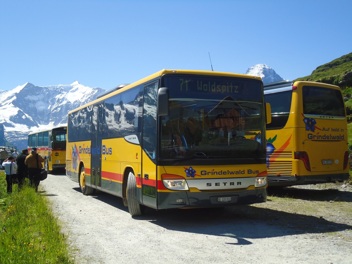 (134'683) - AVG Grindelwald - Nr. 21/BE 100'930 - Setra am 3. Juli 2011 in Grindelwald, Bachl�ger