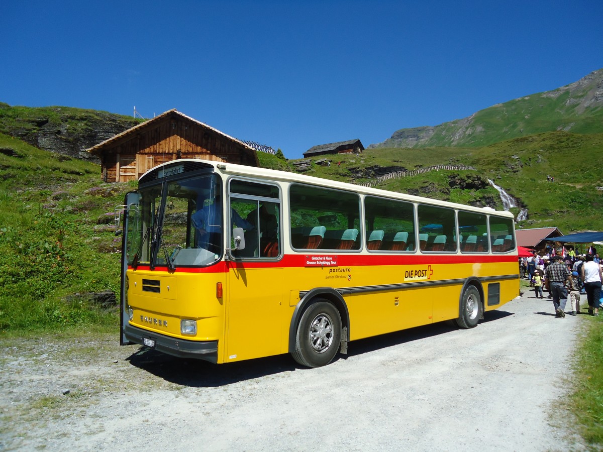 (134'687) - AVG Meiringen - Nr. 74/BE 607'481 - Saurer/R&J (ex P 24'357) am 3. Juli 2011 in Grindelwald, Bachl�ger