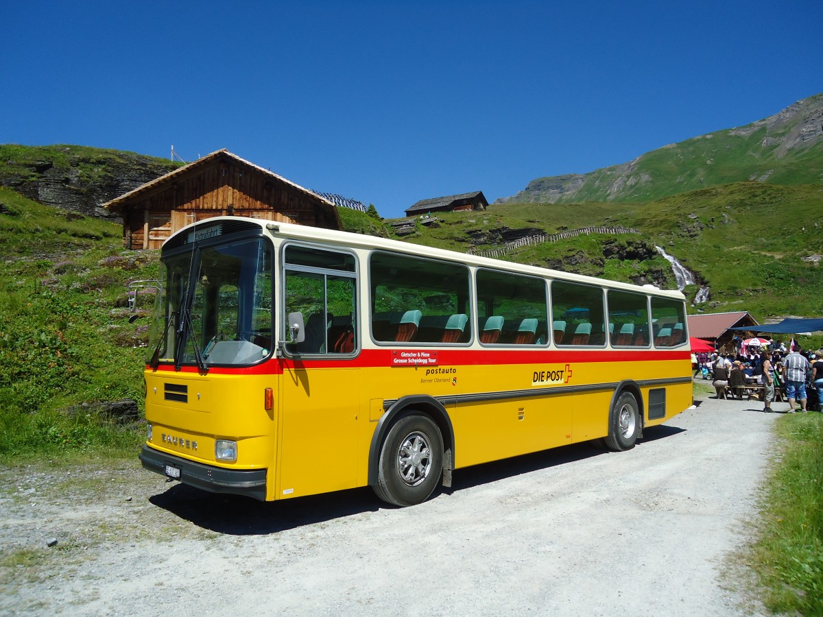 (134'689) - AVG Meiringen - Nr. 74/BE 607'481 - Saurer/R&J (ex P 24'357) am 3. Juli 2011 in Grindelwald, Bachl�ger