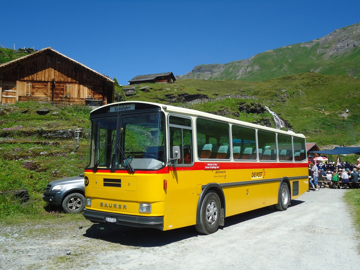 (134'690) - AVG Meiringen - Nr. 74/BE 607'481 - Saurer/R&J (ex P 24'357) am 3. Juli 2011 in Grindelwald, Bachl�ger