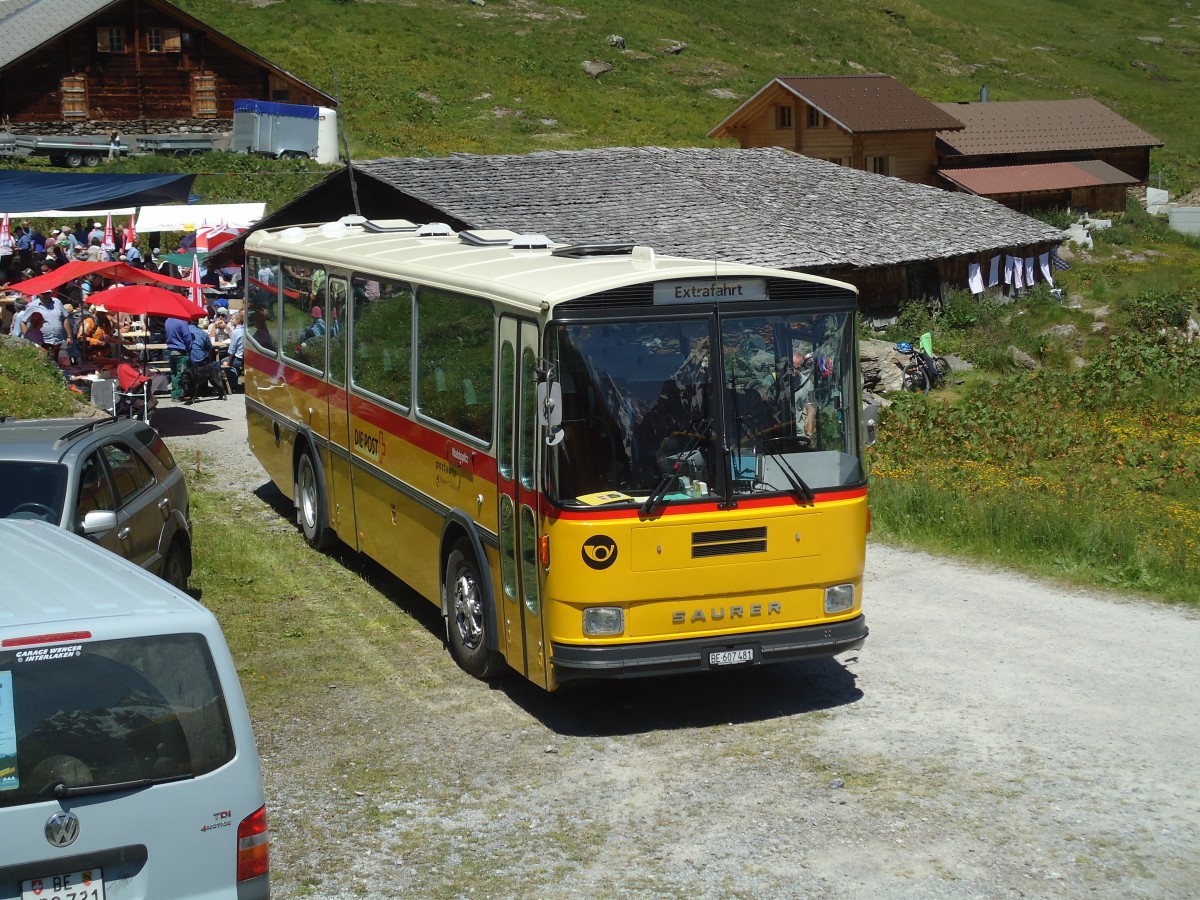 (134'706) - AVG Meiringen - Nr. 74/BE 607'481 - Saurer/R&J (ex P 24'357) am 3. Juli 2011 in Grindelwald, Bachl�ger