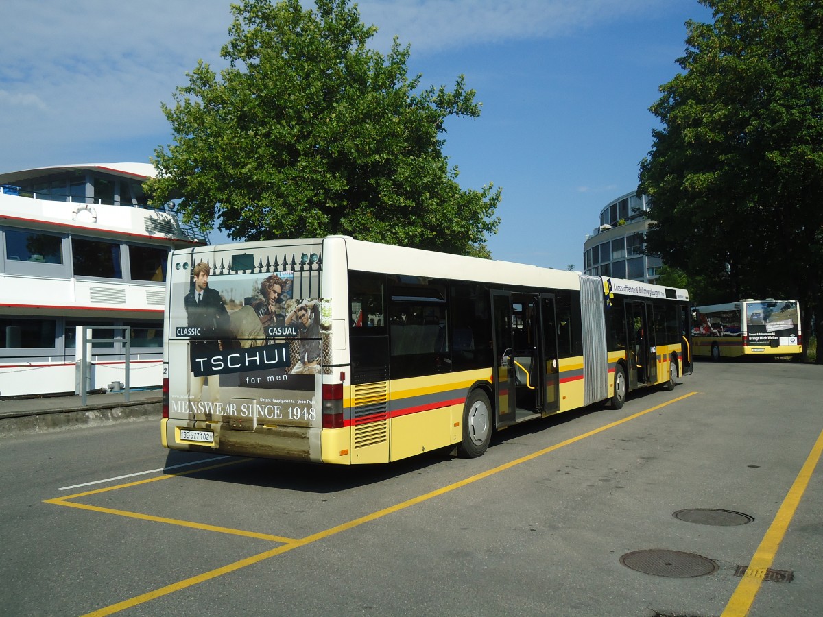 (134'818) - STI Thun - Nr. 102/BE 577'102 - MAN am 9. Juli 2011 bei der Schiffl�ndte Thun
