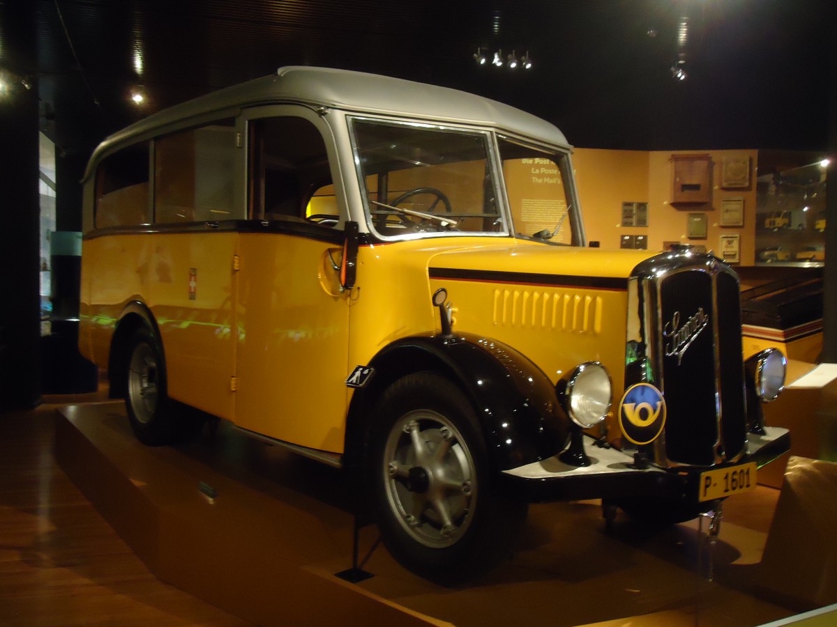 (135'135) - PTT-Regie - P 1601 - Saurer/Saurer (ex Nussbaumer, Ganterschwil) am 13. Juli 2011 in Bern, Museum f�r Kommunikation