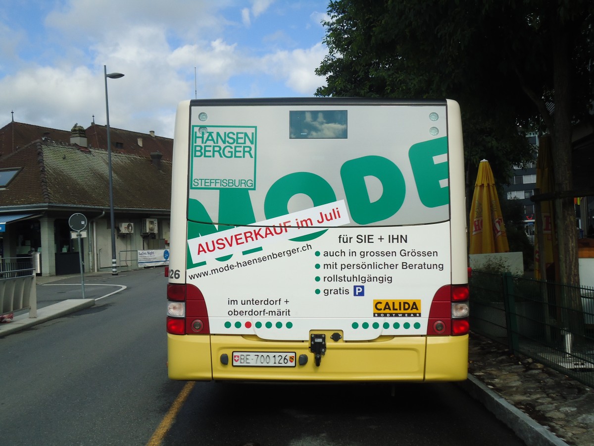 (135'309) - STI Thun - Nr. 126/BE 700'126 - MAN am 24. Juli 2011 bei der Schiffl�ndte Thun