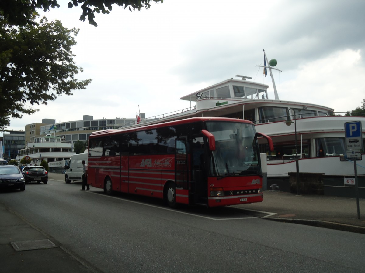 (135'345) - AFA Adelboden - Nr. 26/BE 21'181 - Setra (ex Nr. 16; ex Fr�hlich, D-Ludwigshafen/Rhein) am 30. Juli 2011 bei der Schiffl�ndte Thun