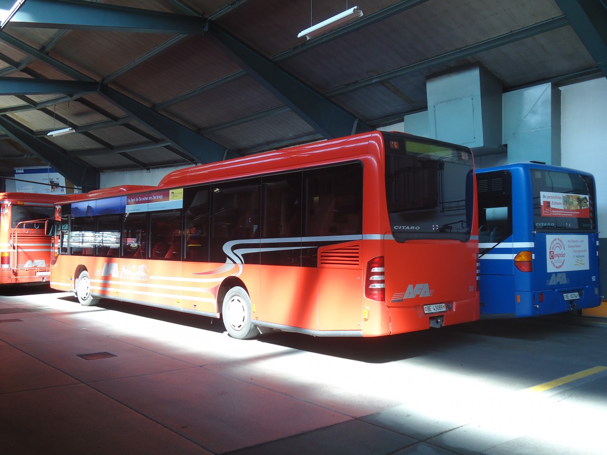(135'392) - AFA Adelboden - Nr. 28/BE 43'089 - Mercedes am 1. August 2011 im Autobahnhof Adelboden