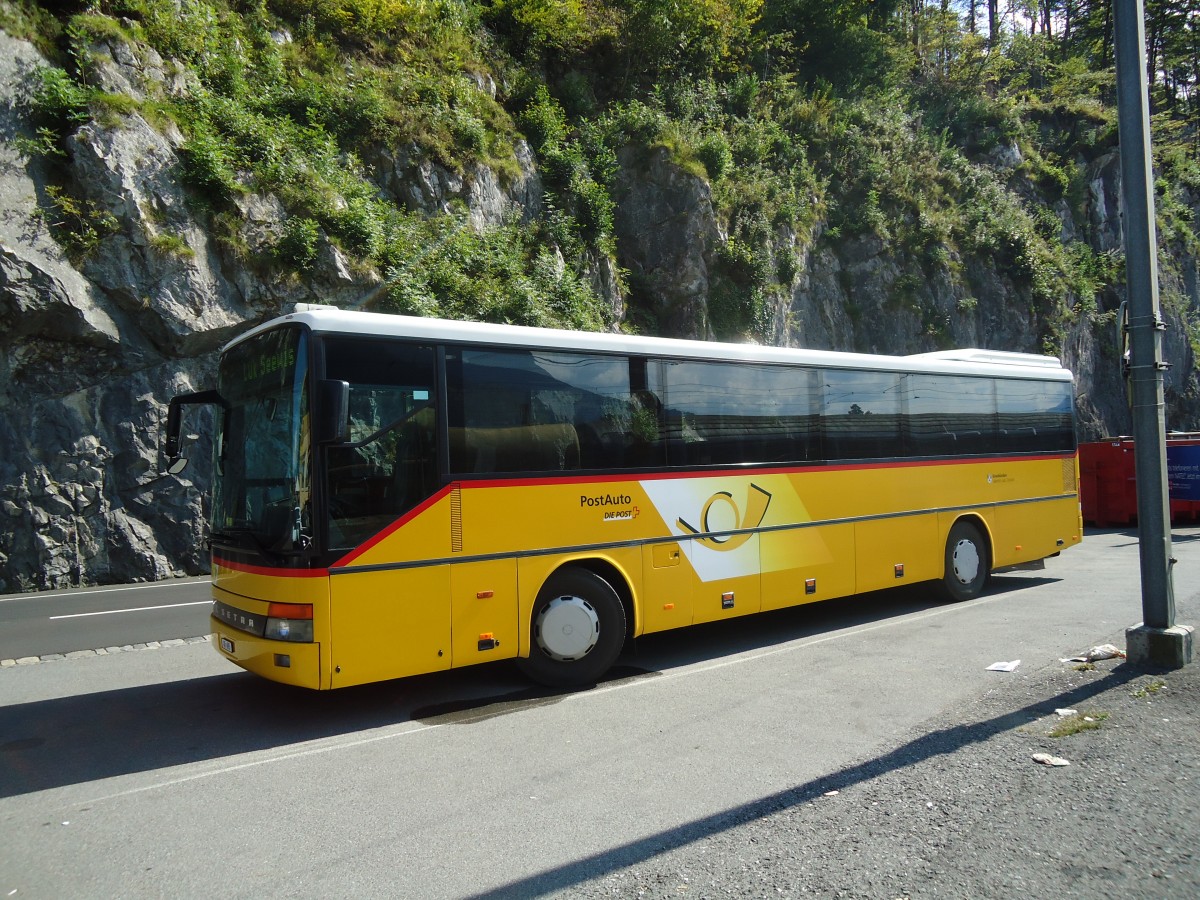 (135'470) - Luk, Gr�sch - GR 695 - Setra (ex PostAuto Graub�nden; ex P 26'018) am 14. August 2011 in Interlaken, Heimwehfluhbahn