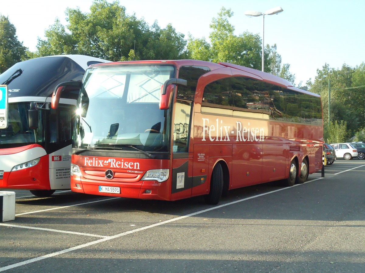 (135'545) - Aus Deutschland: Felix-Reisen, K�ln - Nr. 3/K-MA 5591 - Mercedes am 19. August 2011 in Thun, Seestrasse