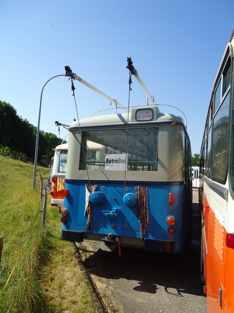 (135'620) - TL Lausanne (R�trobus) - Nr. 66 - FBW/SWS Trolleybus (ex Nr. 610; ex Nr. 66; ex VBZ Z�rich Nr. 179) am 20. August 2011 in Moudon, R�trobus