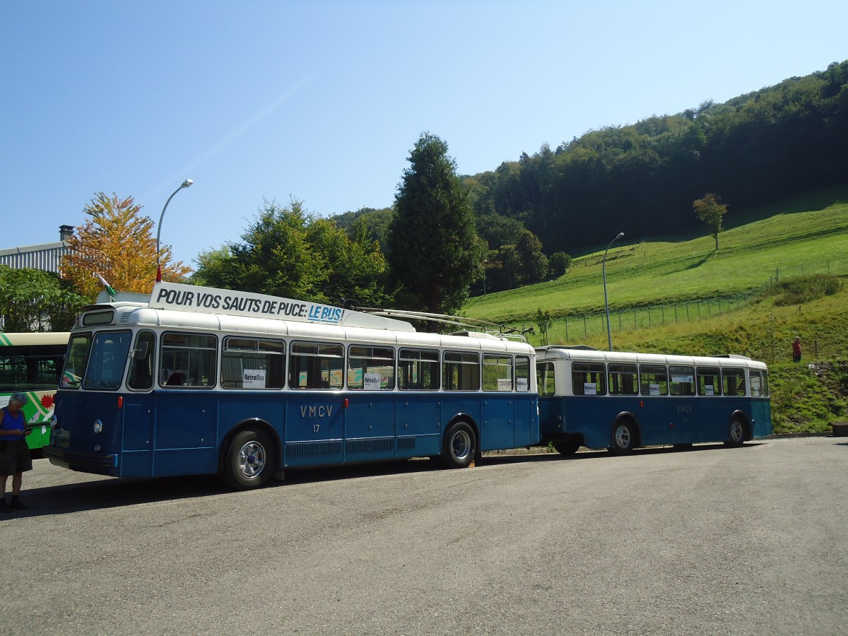 (135'638) - VMCV Clarens (R�trobus) - Nr. 17 - Berna/ACMV Trolleybus am 20. August 2011 in Moudon, R�trobus