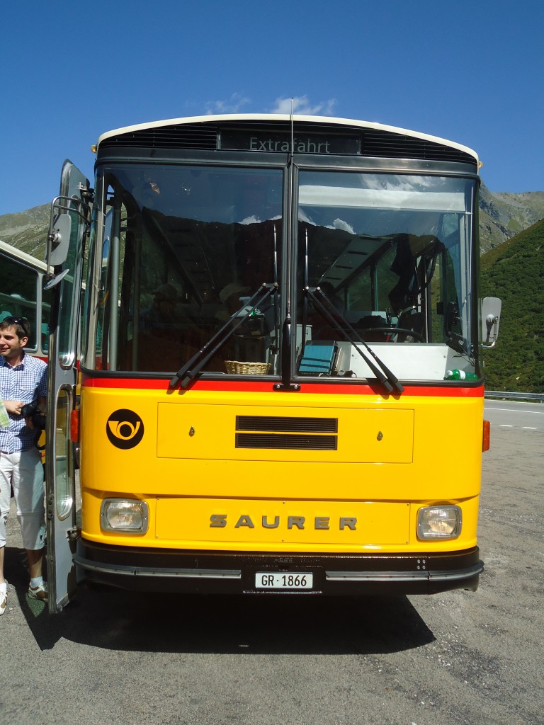 (135'733) - Mark, Andeer - GR 1866 - Saurer/R&J (ex PostAuto Graub�nden; ex P 24'350) am 21. August 2011 in M�tteli