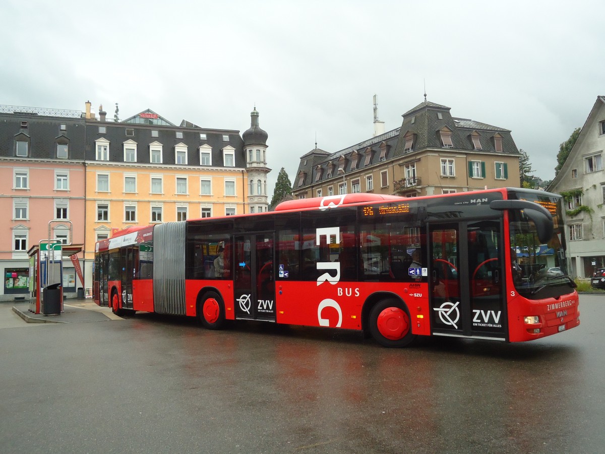 (135'820) - AHW Horgen - Nr. 3/ZH 481'448 - MAN am 5. September 2011 beim Bahnhof W�denswil