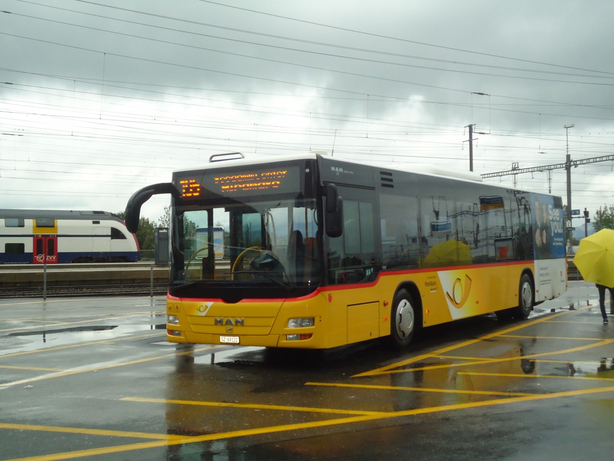 (135'823) - Schuler, Feusisberg - SZ 69'122 - MAN am 5. September 2011 beim Bahnhof Pf�ffikon