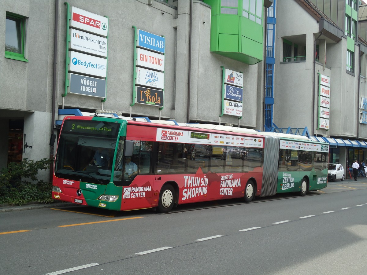(135'873) - STI Thun - Nr. 137/BE 801'137 - Mercedes am 8. September 2011 in Thun, Postbr�cke