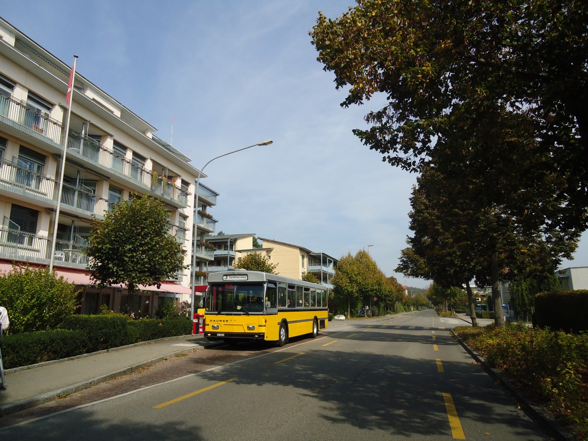 (136'127) - Wanner, Schleitheim - SH 58'045 - Saurer/Hess (ex Ruklic, Schaffhausen; ex VBSH Schaffhausen Nr. 40; ex VBSH Schaffhausen Nr. 19) am 25. September 2011 in Schaffhausen, Tr�llenbuck