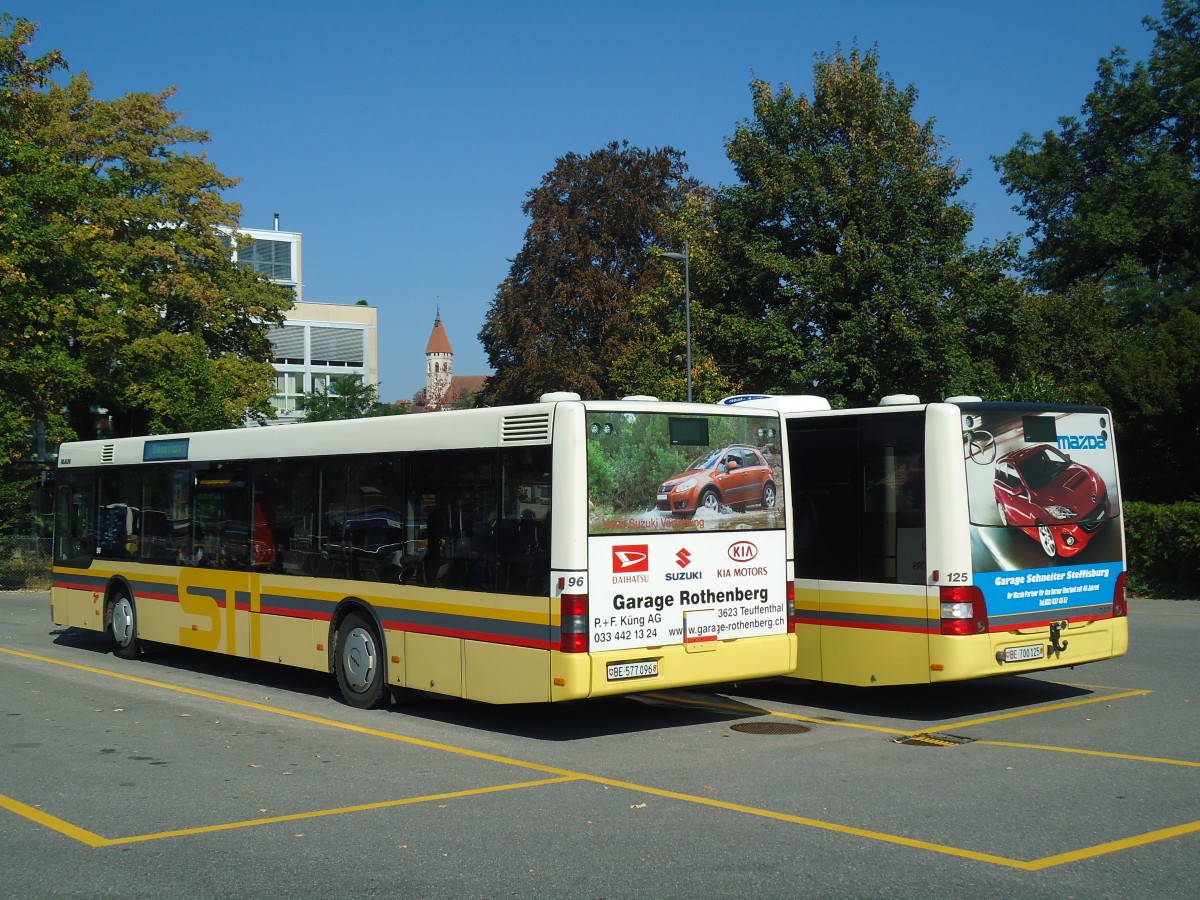 (136'251) - STI Thun - Nr. 96/BE 577'096 - MAN am 30. September 2011 bei der Schiffl�ndte Thun