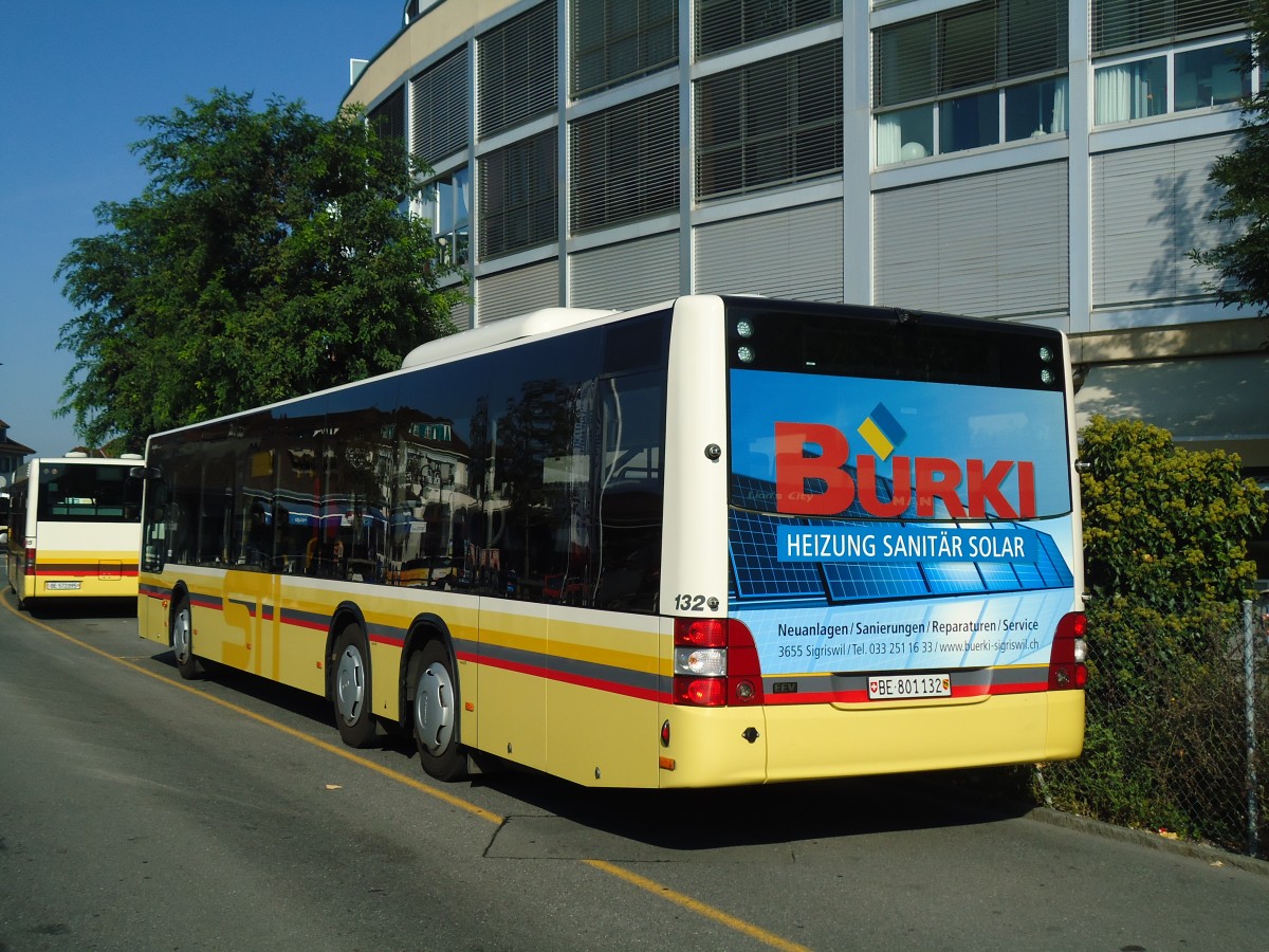 (136'257) - STI Thun - Nr. 132/BE 801'132 - MAN am 1. Oktober 2011 bei der Schiffl�ndte Thun