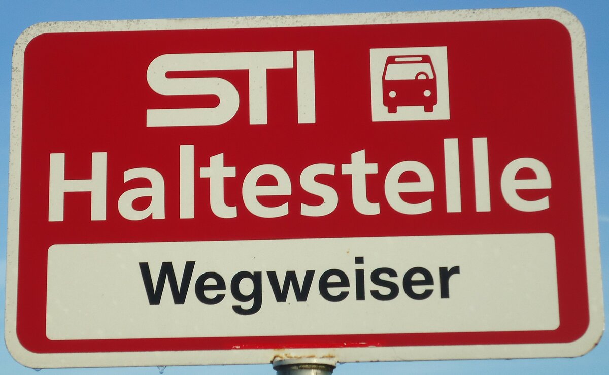 (136'795) - STI-Haltestellenschild - L�ngenb�hl, Wegweiser - am 22. November 2011