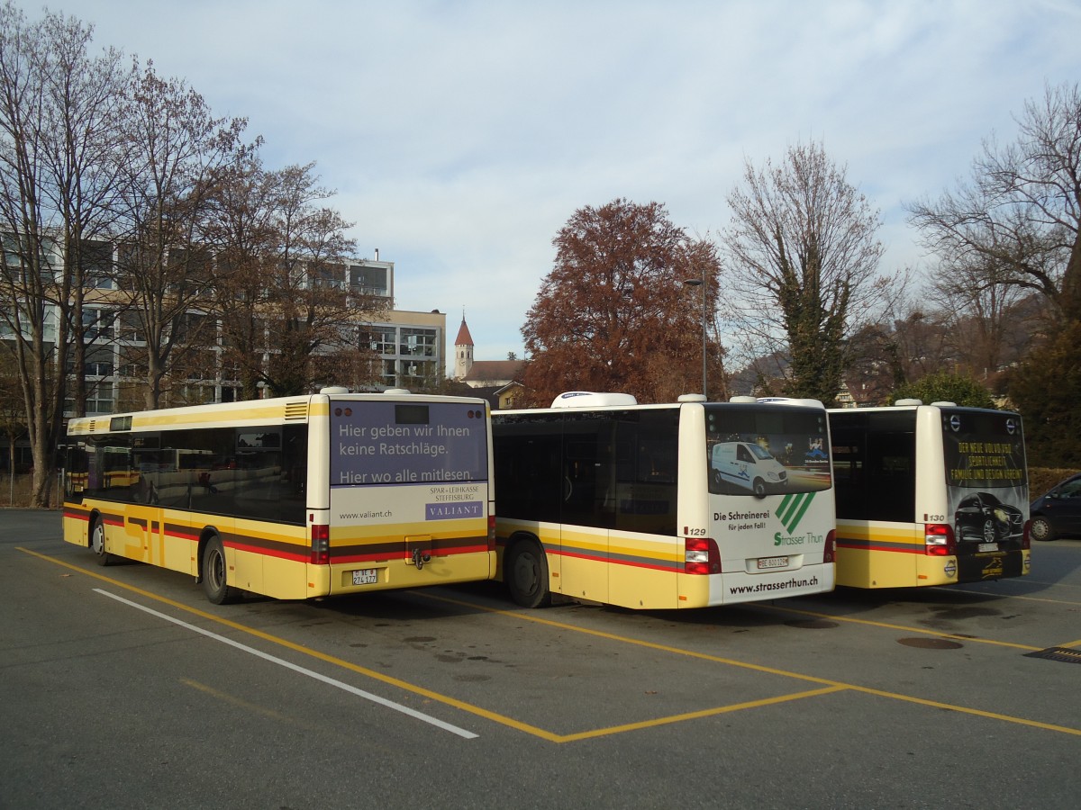 (137'068) - STI Thun - Nr. 77/BE 274'177 - MAN am 28. November 2011 bei der Schiffl�ndte Thun